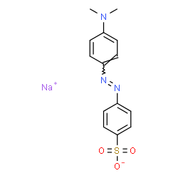 ChemSpider 2D Image | Sodium 4-{(E)-[4-(dimethylamino)phenyl]diazenyl}benzenesulfonate | C14H14N3NaO3S