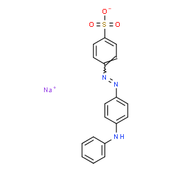 ChemSpider 2D Image | Sodium 4-[(E)-(4-anilinophenyl)diazenyl]benzenesulfonate | C18H14N3NaO3S