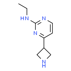 ChemSpider 2D Image | 4-(3-Azetidinyl)-N-ethyl-2-pyrimidinamine | C9H14N4