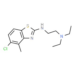 ChemSpider 2D Image | N'-(5-Chloro-4-methyl-1,3-benzothiazol-2-yl)-N,N-diethyl-1,2-ethanediamine | C14H20ClN3S