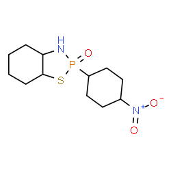 ChemSpider 2D Image | 2-(4-Nitrocyclohexyl)octahydro-1,3,2-benzothiazaphosphole 2-oxide | C12H21N2O3PS