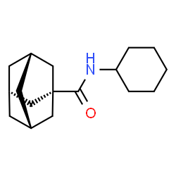 ChemSpider 2D Image | N-Cyclohexyladamantane-1-carboxamide | C17H27NO