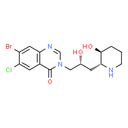 ChemSpider 2D Image | Halofuginol | C16H19BrClN3O3