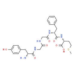 ChemSpider 2D Image | D-Tyrosylglycylglycyl-D-phenylalanyl-D-methionine | C27H35N5O7S