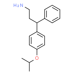 ChemSpider 2D Image | 3-(4-Isopropoxyphenyl)-3-phenyl-1-propanamine | C18H23NO