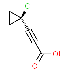 ChemSpider 2D Image | 3-(1-Chlorocyclopropyl)-2-propynoic acid | C6H5ClO2