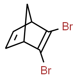 ChemSpider 2D Image | 2,3-Dibromobicyclo[2.2.1]hepta-2,5-diene | C7H6Br2