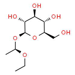 ChemSpider 2D Image | (1R)-1-Ethoxyethyl beta-D-glucopyranoside | C10H20O7