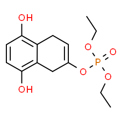 ChemSpider 2D Image | 5,8-Dihydroxy-1,4-dihydro-2-naphthalenyl diethyl phosphate | C14H19O6P