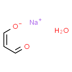 ChemSpider 2D Image | Sodium (1Z)-3-oxo-1-propen-1-olate hydrate (1:1:1) | C3H5NaO3