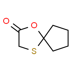 ChemSpider 2D Image | 1-Oxa-4-thiaspiro[4.4]nonan-2-one | C7H10O2S