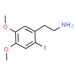 ChemSpider 2D Image | 2-(2-Iodo-4,5-dimethoxyphenyl)ethanamine | C10H14INO2