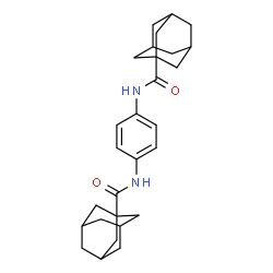 ChemSpider 2D Image | N,N'-1,4-Phenylenediadamantane-1-carboxamide | C28H36N2O2