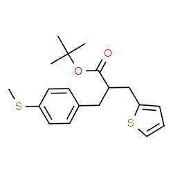 ChemSpider 2D Image | 2-Methyl-2-propanyl 2-[4-(methylsulfanyl)benzyl]-3-(2-thienyl)propanoate | C19H24O2S2