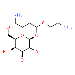 ChemSpider 2D Image | 4-Amino-1-(2-aminoethoxy)butyl beta-D-galactopyranoside | C12H26N2O7