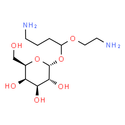 ChemSpider 2D Image | 4-Amino-1-(2-aminoethoxy)butyl alpha-D-galactopyranoside | C12H26N2O7