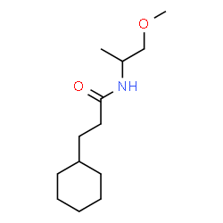 ChemSpider 2D Image | 3-Cyclohexyl-N-(1-methoxy-2-propanyl)propanamide | C13H25NO2