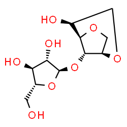 ChemSpider 2D Image | 1,4:2,6-Dianhydro-3-O-alpha-D-arabinofuranosyl-D-arabino-hexitol | C11H18O8