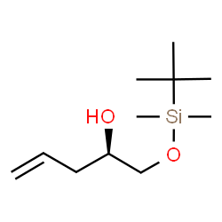 ChemSpider 2D Image | (2R)-1-{[Dimethyl(2-methyl-2-propanyl)silyl]oxy}-4-penten-2-ol | C11H24O2Si