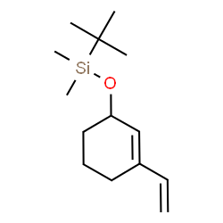 ChemSpider 2D Image | Dimethyl(2-methyl-2-propanyl)[(3-vinyl-2-cyclohexen-1-yl)oxy]silane | C14H26OSi