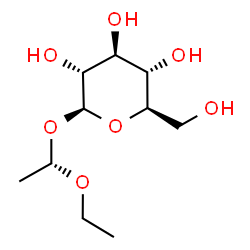 ChemSpider 2D Image | (1S)-1-Ethoxyethyl beta-D-glucopyranoside | C10H20O7