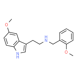 ChemSpider 2D Image | N-(2-Methoxybenzyl)-2-(5-methoxy-1H-indol-3-yl)ethanamine | C19H22N2O2