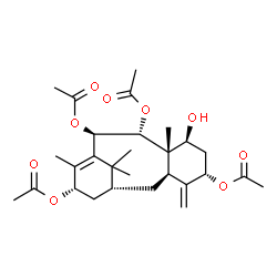 ChemSpider 2D Image | 7beta-hydroxytaxusin | C28H40O9