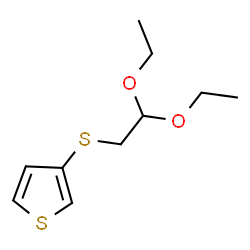 ChemSpider 2D Image | 3-[(2,2-Diethoxyethyl)sulfanyl]thiophene | C10H16O2S2