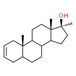 ChemSpider 2D Image | (8xi,9xi,14xi,17beta)-17-Methylandrost-2-en-17-ol | C20H32O