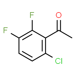 ChemSpider 2D Image | 1-(6-Chloro-2,3-difluorophenyl)ethanone | C8H5ClF2O