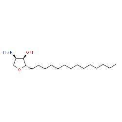 ChemSpider 2D Image | (2S,3R,4R)-4-Amino-2-tetradecyltetrahydro-3-furanol | C18H37NO2