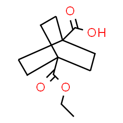 ChemSpider 2D Image | 1-ethoxycarbonylbicyclo[2.2.2]octane-4-carboxylic acid | C12H18O4