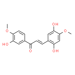 ChemSpider 2D Image | (2E)-3-(2,5-Dihydroxy-4-methoxyphenyl)-1-(3-hydroxy-4-methoxyphenyl)-2-propen-1-one | C17H16O6