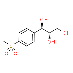 ChemSpider 2D Image | (1R,2S)-1-[4-(Methylsulfonyl)phenyl]-1,2,3-propanetriol | C10H14O5S