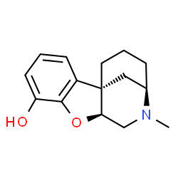 ChemSpider 2D Image | (1S,9S,12R)-11-Methyl-8-oxa-11-azatetracyclo[10.3.1.0~1,9~.0~2,7~]hexadeca-2,4,6-trien-6-ol | C15H19NO2