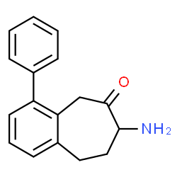 ChemSpider 2D Image | 7-Amino-4-phenyl-5,7,8,9-tetrahydro-6H-benzo[7]annulen-6-one | C17H17NO