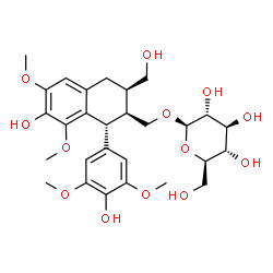 ChemSpider 2D Image | (2R,3S,4R)-3a-[(beta-D-glucopyranosyl)oxy]lyoniresinol | C28H38O13