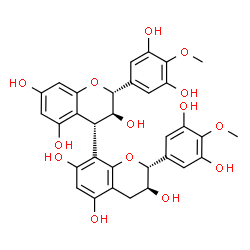 ChemSpider 2D Image | (4alpha->8)-bis-4'-O-methylgallocatechin | C32H30O14