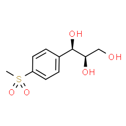 ChemSpider 2D Image | (1R,2R)-1-[4-(Methylsulfonyl)phenyl]-1,2,3-propanetriol | C10H14O5S