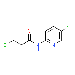 ChemSpider 2D Image | 3-Chloro-N-(5-chloro-2-pyridinyl)propanamide | C8H8Cl2N2O