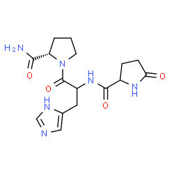 ChemSpider 2D Image | 5-Oxoprolylhistidyl-L-prolinamide | C16H22N6O4