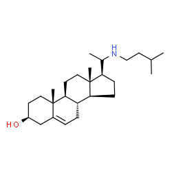 ChemSpider 2D Image | (3beta,20S)-20-[(3-Methylbutyl)amino]pregn-5-en-3-ol | C26H45NO