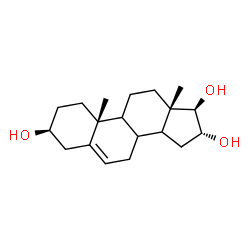 ChemSpider 2D Image | (3beta,8xi,9xi,14xi,16alpha,17beta)-Androst-5-ene-3,16,17-triol | C19H30O3
