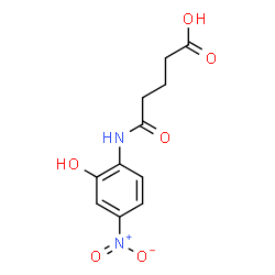 ChemSpider 2D Image | 5-[(2-Hydroxy-4-nitrophenyl)amino]-5-oxopentanoic acid | C11H12N2O6