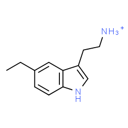 ChemSpider 2D Image | 2-(5-Ethyl-1H-indol-3-yl)ethanaminium | C12H17N2