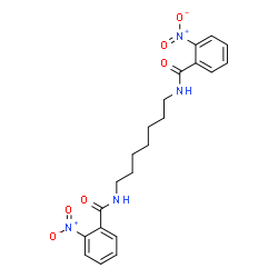 ChemSpider 2D Image | N,N'-1,7-Heptanediylbis(2-nitrobenzamide) | C21H24N4O6