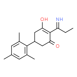 ChemSpider 2D Image | 3-Hydroxy-5-mesityl-2-propanimidoyl-2-cyclohexen-1-one | C18H23NO2