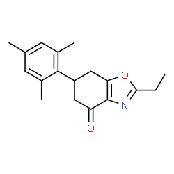 ChemSpider 2D Image | 2-Ethyl-6-mesityl-6,7-dihydrobenzo[d]oxazol-4(5H)-one | C18H21NO2