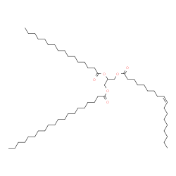 ChemSpider 2D Image | 3-[(9Z)-9-Octadecenoyloxy]-2-(palmitoyloxy)propyl icosanoate | C57H108O6