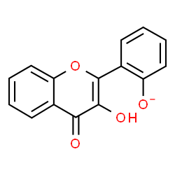 ChemSpider 2D Image | 2-(3-Hydroxy-4-oxo-4H-chromen-2-yl)phenolate | C15H9O4